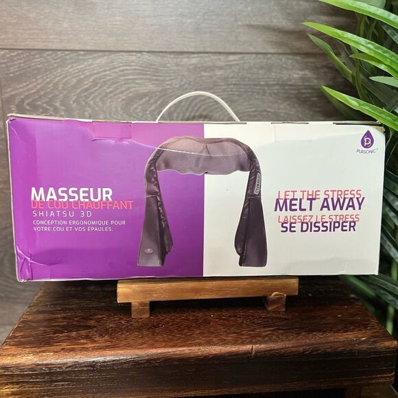 Pursonic 3D Shiatsu Heating Back & Neck Massager in Black. NIB! - Picture 5 of 9